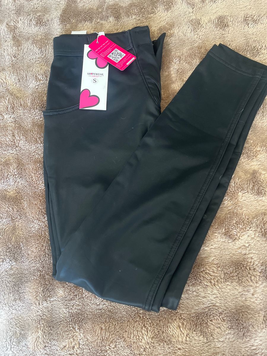 Shapewear Shop Fleece-Lined Pants – Black – Size Small – Brand New With Tags